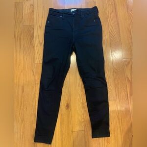 Madewell Size 28 10” High-Rise Skinny Black Jeans